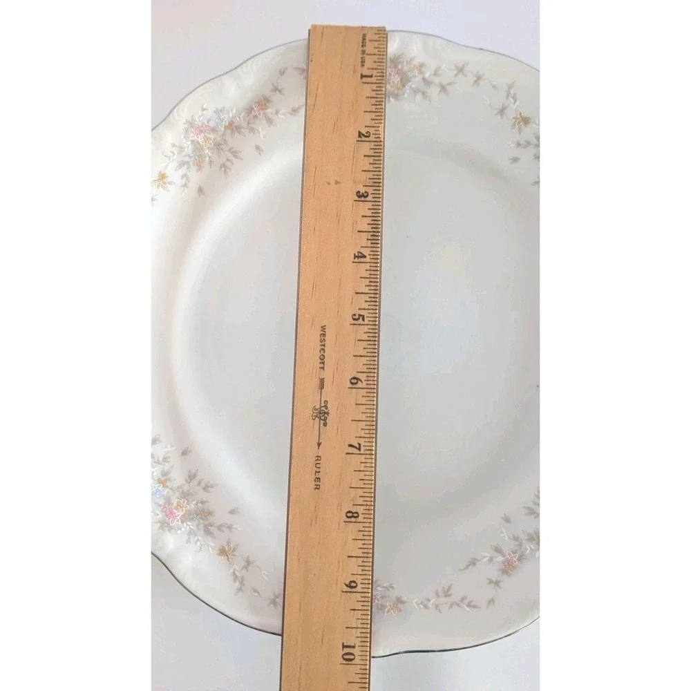 Johann Haviland Bavaria Floral Splendor 10 inch Dinner Plate Set of 2 Germany